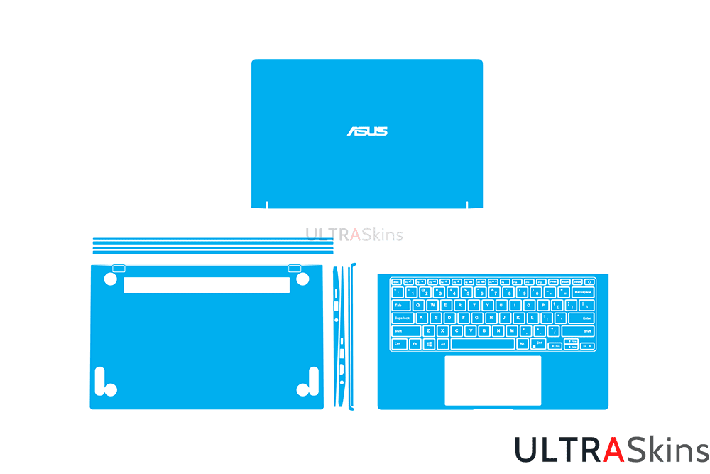 Asus Zenbook 14 UX434F Skin Template Vector Cut File