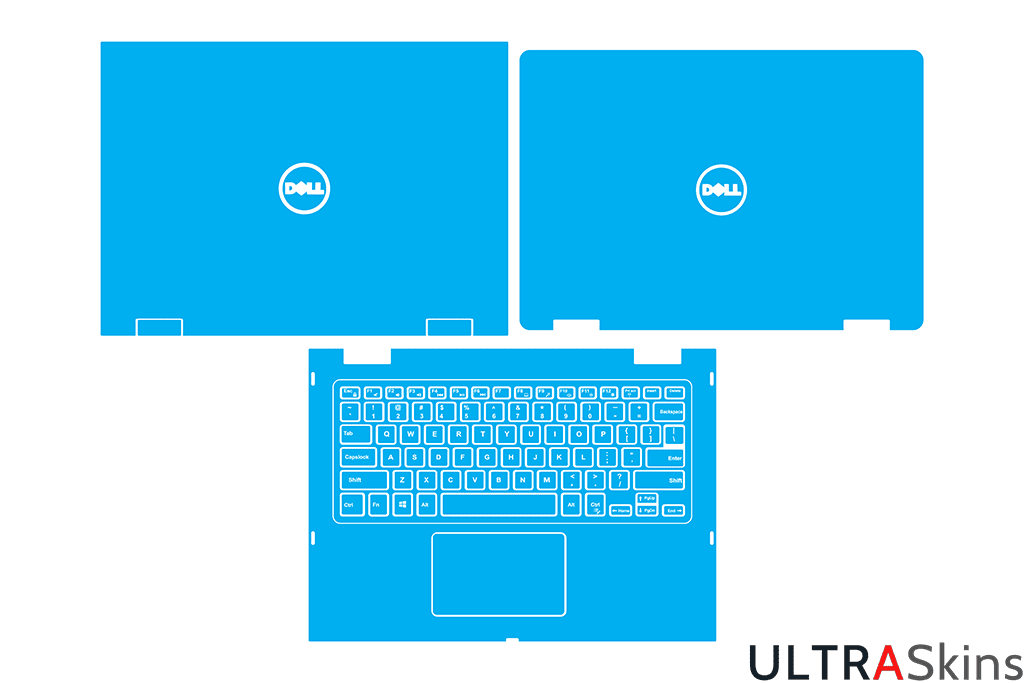 Dell Inspiron 5368 - 5378 - 5379 - 7368 P69G Skin Template - ULTRASkins.Net