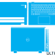 Dell Inspiron 5400 – 5406 – 7405 – P126G Skin Template