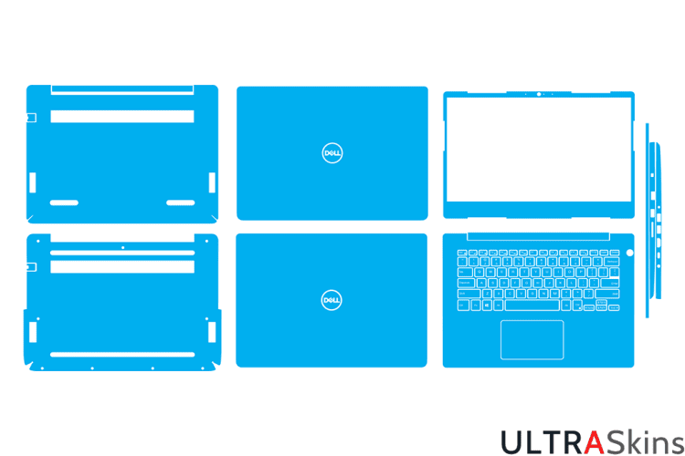 Dell Inspiron 5480 - 5485 - Vostro 5481 P92G Skin Template Vector