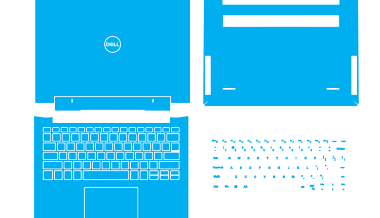 Dell Inspiron 7390 2-in-1 P113G Skin Template
