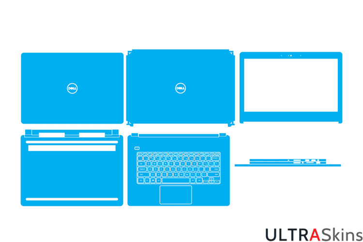 Dell Inspiron 7437 P42G Skin Template Vector