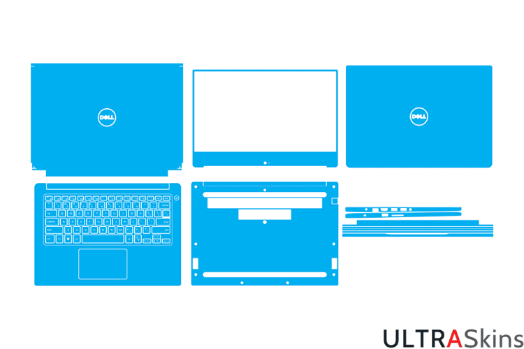 Dell Inspiron 7460 - Vostro 7460 - P74G Skin Template Vector