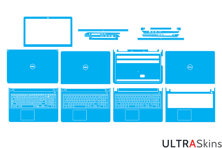 Dell Inspiron 7557 - 7559 - 5576 - 5577 - P57F Skin Template