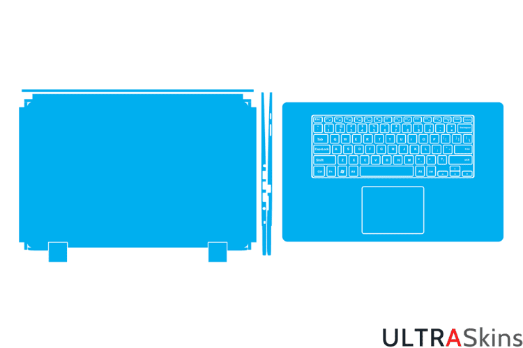Dell Inspiron 7568 P55F Skin Template Vector