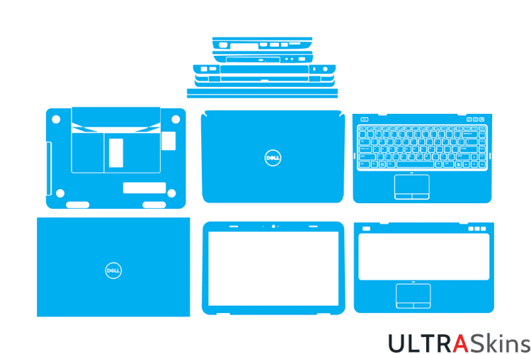 Dell Inspiron N4110 - P20G Skin Template Vector