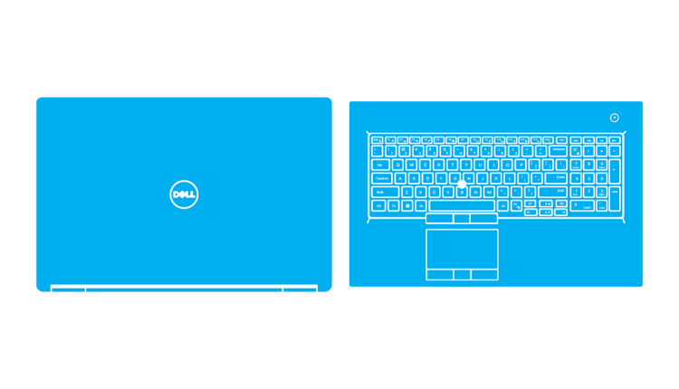 Dell Precision 7730 - 7740 P34E Skin Template Vector