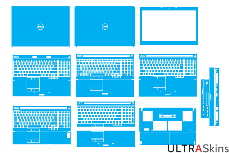 Dell Precision M4800 P30F Skin Template Vector Cut File