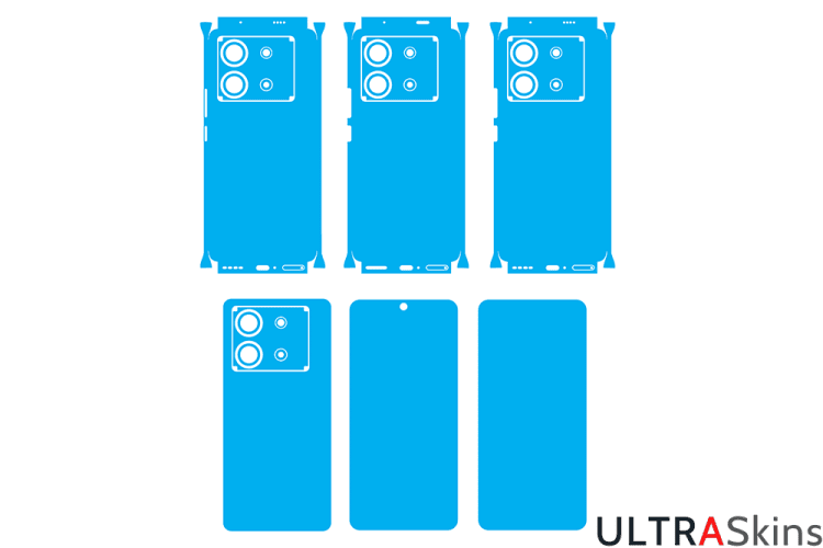 Infinix Zero 30 5G Skin Template Vector Cut File