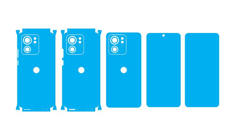 Moto Edge 40 5G Skin Template Vector Cut File