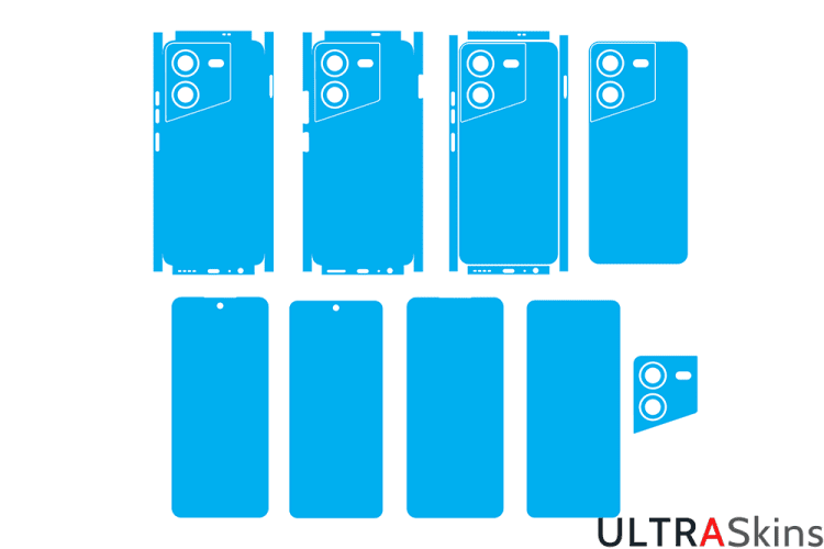 Tecno Pova 5 Skin Template Vector Cut File