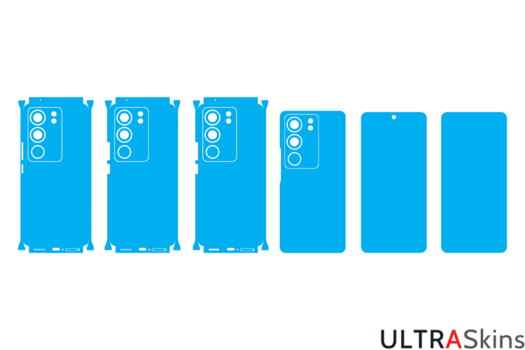 VIVO V29 Pro 5G Skin Template Vector Cut File