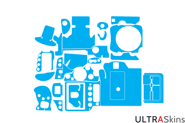 Canon 1D Mark I - II Skin Template Vector