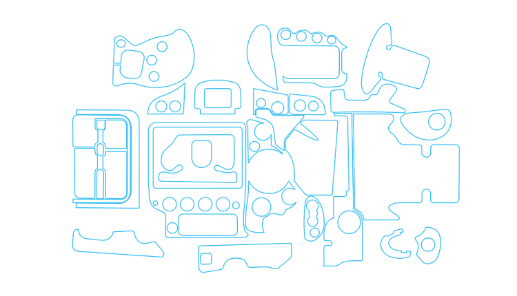 Canon 1DX Skin Template Vector