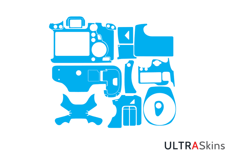 Canon 6D Mark I Skin Template Vector