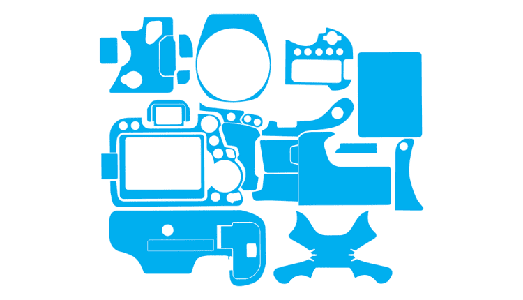 Canon 6D Mark II Skin Template Vector