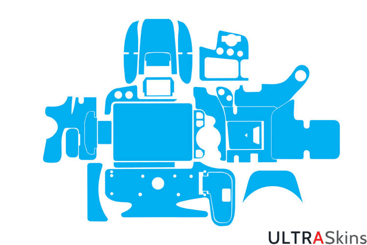 Canon 77D Skin Template Vector