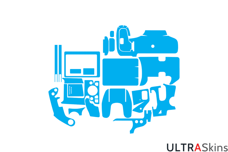 Canon 800D Skin Template Vector