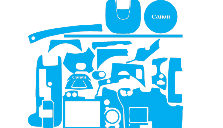Canon EOS 450D Skin Template Vector