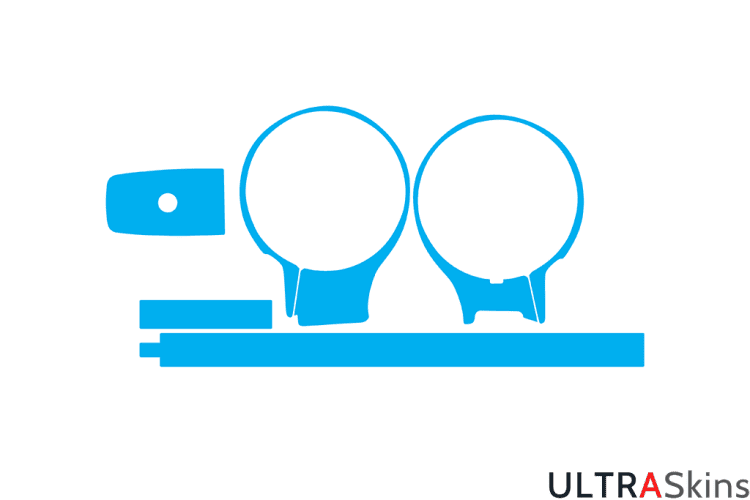 Canon Tripod Mount Ring B (W) Skin Template Vector