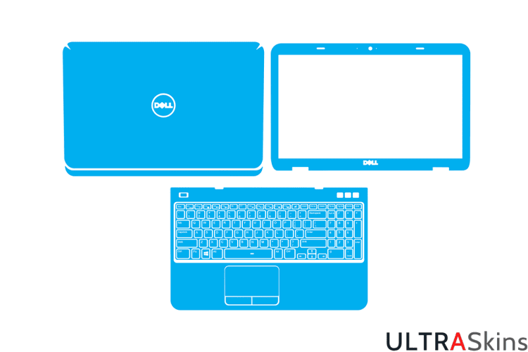 Dell Inspiron N5110 - P17F Skin Template Vector