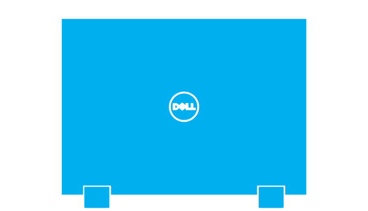 Dell Latitude 3390 2-in-1 Skin Template Vector