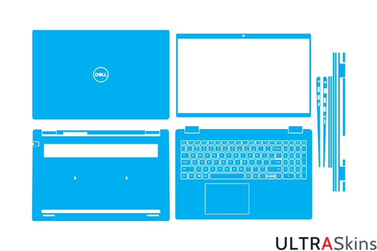 Dell Latitude 3520 - P108F Skin Template Vector