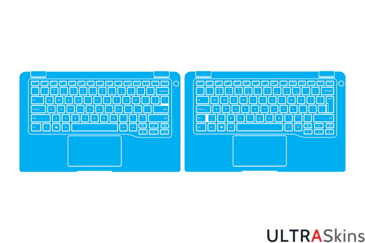 Dell Latitude 7400 2-in-1 - P110G Skin Template Vector