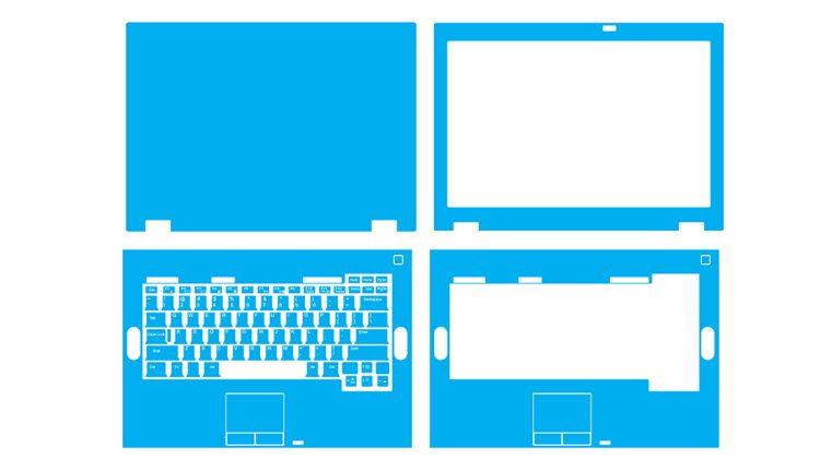Dell Latitude E5410 - E5510 - P05F - P06G Skin Template Vector