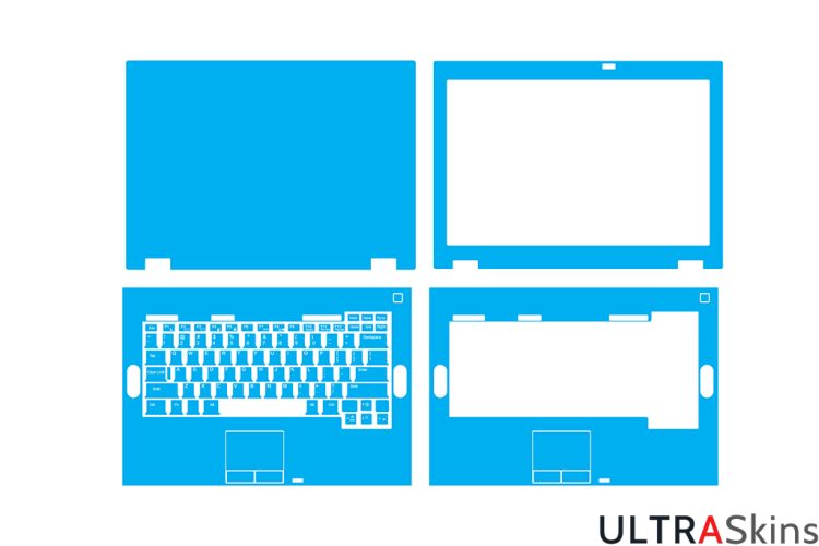 Dell Latitude E5410 - E5510 - P05F - P06G Skin Template Vector