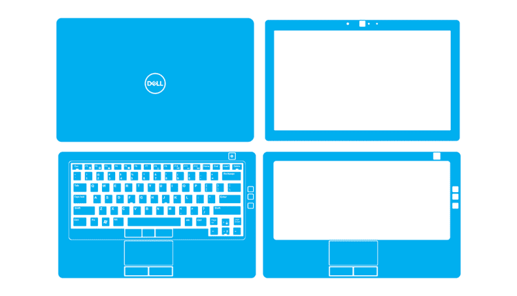 Dell Latitude E6320 - P12S Skin Template Vector