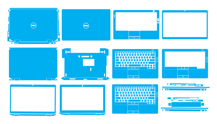 Dell Latitude E6330 - E6430S - P19S Skin Template Vector