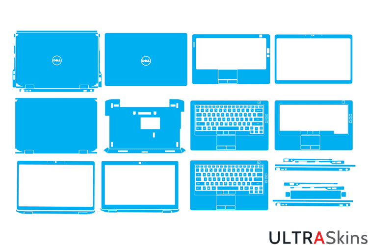 Dell Latitude E6330 - E6430S - P19S Skin Template Vector