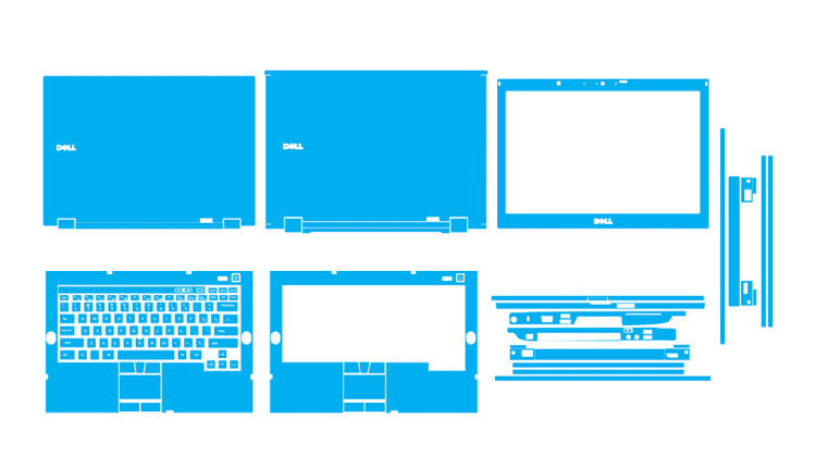 Dell Latitude E6410 - PP27LA Skin Template Vector