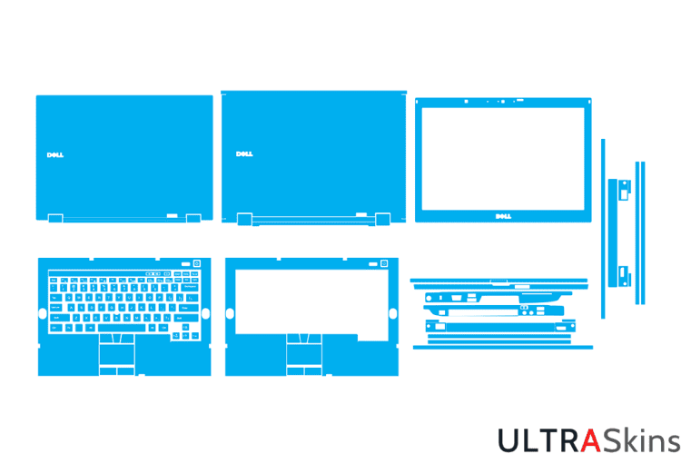 Dell Latitude E6410 - PP27LA Skin Template Vector
