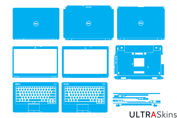 Dell Latitude E6440 - P38G Skin Template Vector