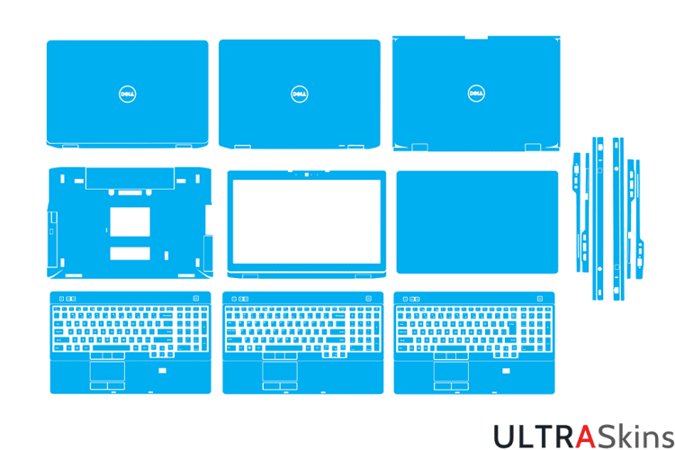 Dell Latitude E6530 - P19F Skin Template Vector