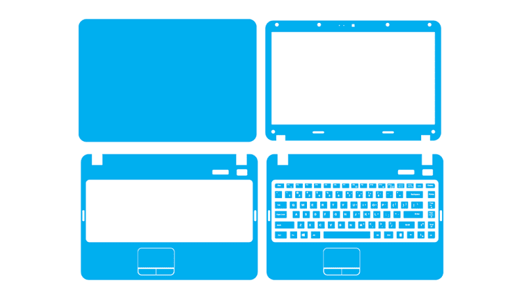 Dell Vostro 1014 Skin Template Vector