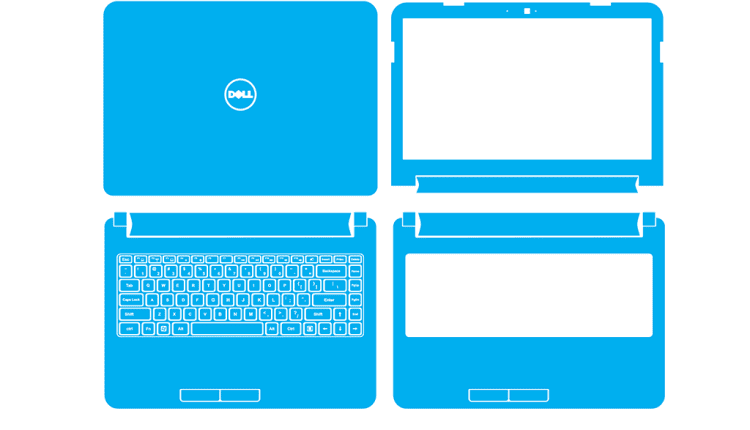 Dell Vostro 2421 Skin Template Vector
