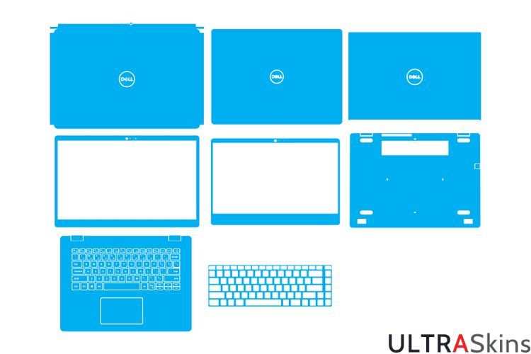 Dell Vostro 3300, 3400, 3500, 3700 P09S, P10G, P09F, P06E Skin Template