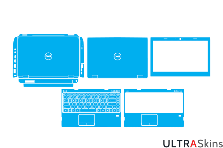 Dell Vostro 3350 - P13S Skin Template Vector