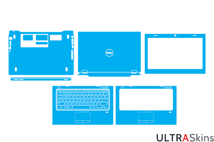 Dell Vostro 3360 - P32G Skin Template Vector