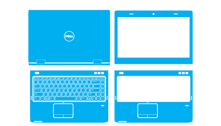 Dell Vostro 3450 - P19G Skin Template Vector
