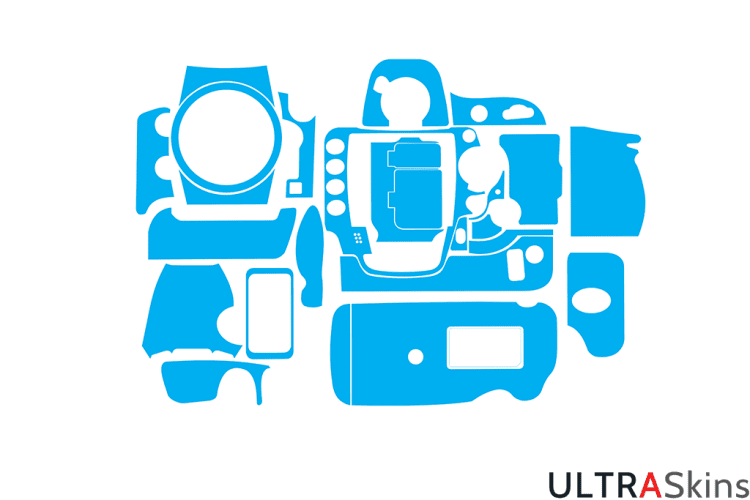 Nikon D3 Skin Template Vector