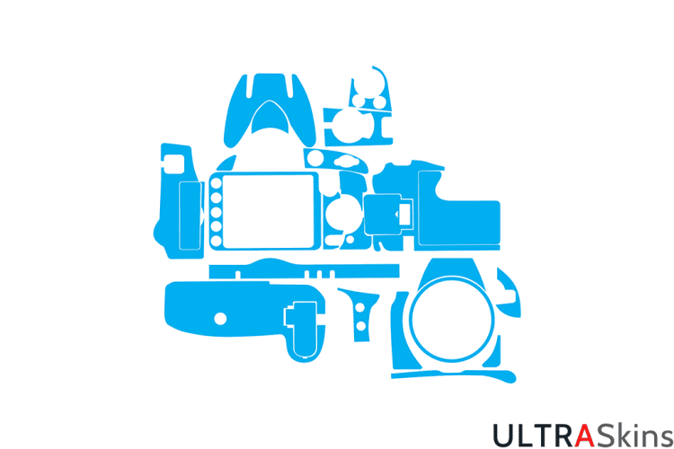 Nikon D3100 Skin Template Vector