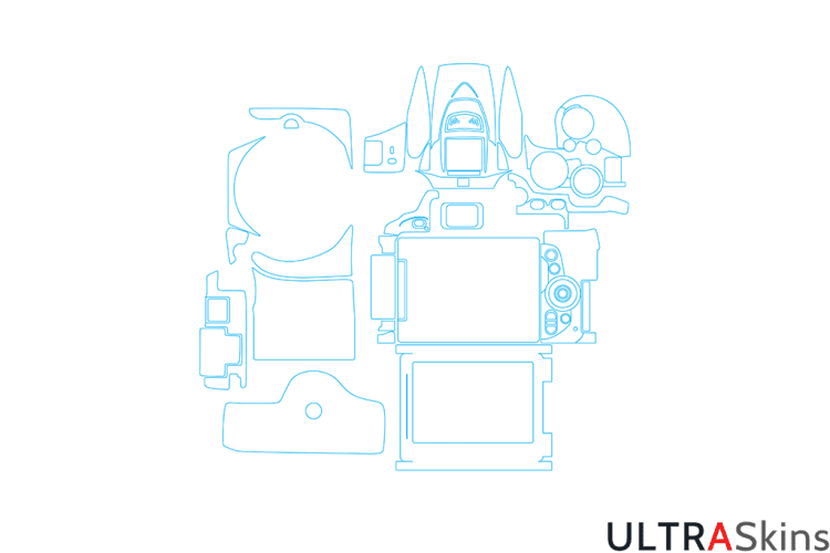 Nikon D5600 Skin Template Vector
