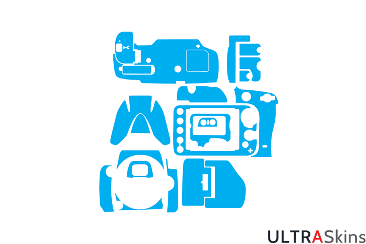 Nikon D600 Skin Template Vector