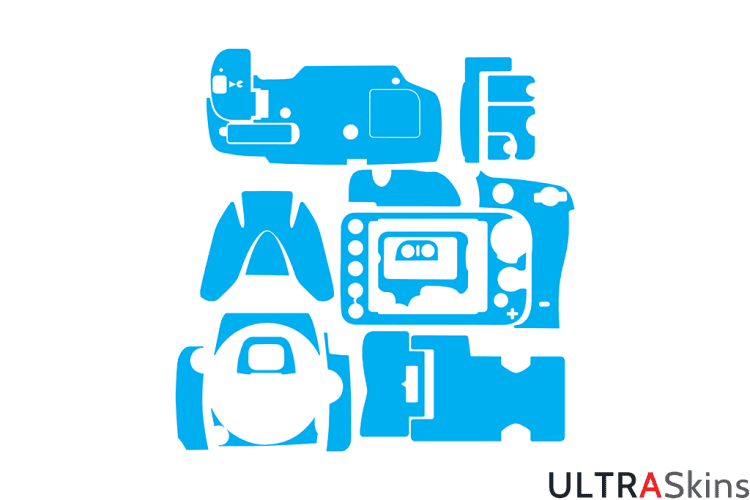 Nikon D610 Skin Template Vector