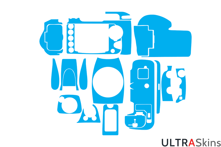 Nikon D700 Skin Template Vector