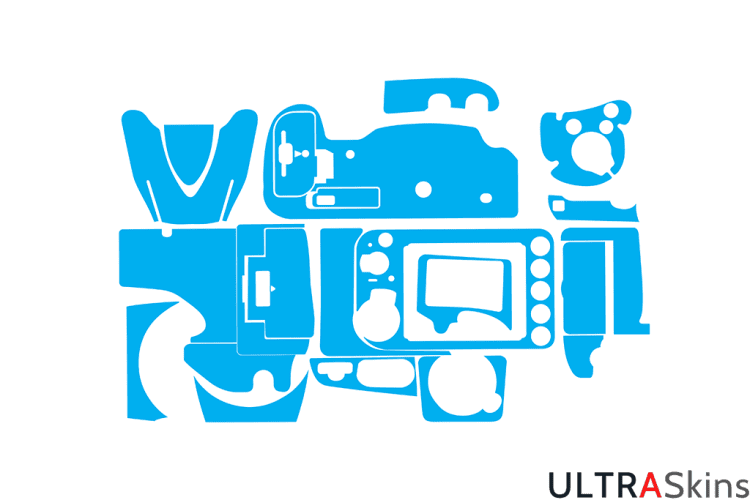 Nikon D800 Skin Template Vector
